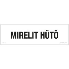 ZSONA DEKOR Mirelit hűtő Műanyag tábla 250x80 mm információs címke