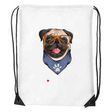ZSONA DEKOR Mopsz - Sport táska fehér v2