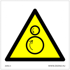 ZSONA DEKOR Mozgó gépelemek! Öntapadós matrica 150x150 mm információs címke