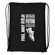 ZSONA DEKOR Nem azért futok - Sport táska fekete