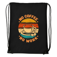 ZSONA DEKOR No coffee no work - Sport táska fekete kézitáska és bőrönd