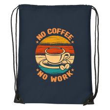 ZSONA DEKOR No coffee no work - Sport táska navy kék kézitáska és bőrönd