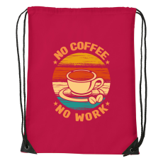 ZSONA DEKOR No coffee no work - Sport táska piros