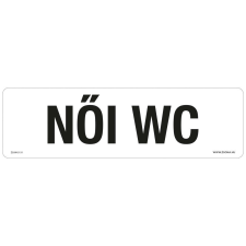 ZSONA DEKOR Női wc Öntapadós matrica 250x80 mm információs címke
