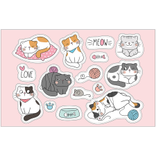 ZSONA DEKOR Öntapadós állatos-cica matrica csomag matrica