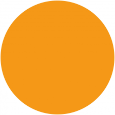 ZSONA DEKOR Öntapadós kör matrica Narancssárga ajándéktárgy