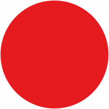 ZSONA DEKOR Öntapadós kör matrica Piros ajándéktárgy