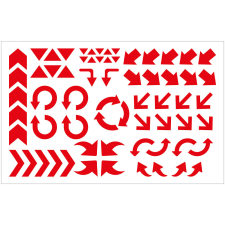 ZSONA DEKOR Öntapadós nyilak 65db/ív Piros ajándéktárgy