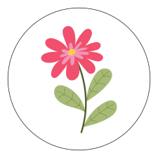 ZSONA DEKOR Öntapadós Ovis jel csomag Virág mintával ajándéktárgy