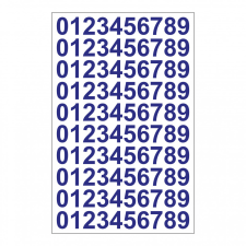 ZSONA DEKOR Öntapadós számok 2 cm-es méretben 100 db/ív Kék ajándéktárgy