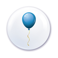 ZSONA DEKOR Ovis jel szekrényre Kék lufi mintával ajándéktárgy