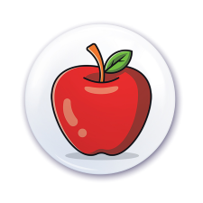 ZSONA DEKOR Ovis jel szekrényre Piros alma mintával ajándéktárgy