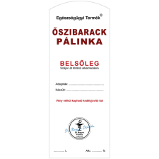 ZSONA DEKOR Pálinkás cimke Belsőleg Őszibarack Hosszú 5 db/csomag dekorációs kellék