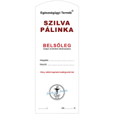 ZSONA DEKOR Pálinkás cimke Belsőleg Szilva Hosszú 5 db/csomag dekorációs kellék