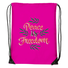 ZSONA DEKOR Peace is freedom - Sport táska magenta
