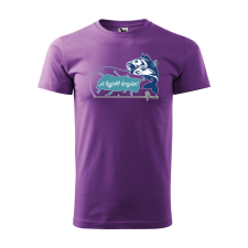 ZSONA DEKOR Póló A legjobb horgász! mintával - Lila XL méretben egyedi ajándék