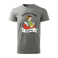 ZSONA DEKOR Póló Alkoholért felelős főispán mintával - Szürke M méretben egyedi ajándék