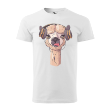 ZSONA DEKOR Póló Alpaka mintával - Fehér XXL méretben egyedi ajándék