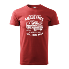 ZSONA DEKOR Póló Ambulance mintával - Terrakotta XL méretben egyedi ajándék