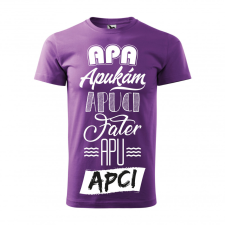 ZSONA DEKOR Póló Apa mintával - Rózsaszín XXL méretben egyedi ajándék