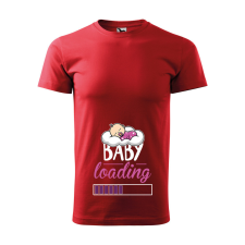 ZSONA DEKOR Póló Baby loading lány mintával - Piros XXXL méretben egyedi ajándék