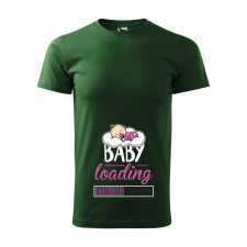 ZSONA DEKOR Póló Baby loading lány mintával - Zöld XXXL méretben egyedi ajándék