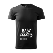 ZSONA DEKOR Póló Baby loading mintával - Fekete S méretben v1 egyedi ajándék