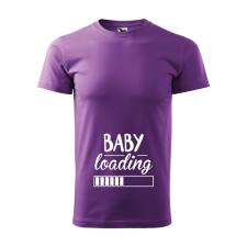 ZSONA DEKOR Póló Baby loading mintával - Lila XL méretben v1 egyedi ajándék