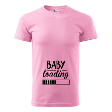 ZSONA DEKOR Póló Baby loading mintával - Rózsaszín L méretben egyedi ajándék