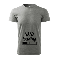 ZSONA DEKOR Póló Baby loading mintával - Szürke XXXL méretben v1 egyedi ajándék