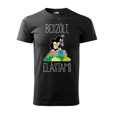 ZSONA DEKOR Póló Beszólt, elástam! mintával - Fekete XL méretben egyedi ajándék