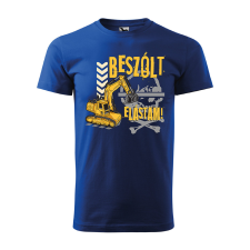 ZSONA DEKOR Póló Beszólt elástam! mintával - Kék M méretben egyedi ajándék