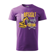 ZSONA DEKOR Póló Beszólt elástam! mintával - Lila XL méretben egyedi ajándék