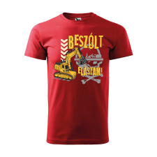 ZSONA DEKOR Póló Beszólt elástam! mintával - Piros XL méretben egyedi ajándék