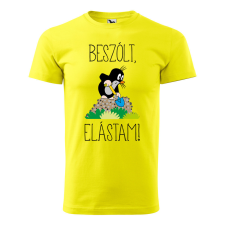 ZSONA DEKOR Póló Beszólt, elástam! mintával - Sárga M méretben egyedi ajándék