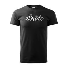 ZSONA DEKOR Póló Bride mintával - Fekete L méretben egyedi ajándék