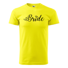 ZSONA DEKOR Póló Bride mintával - Sárga XL méretben egyedi ajándék