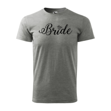 ZSONA DEKOR Póló Bride mintával - Szürke XL méretben egyedi ajándék