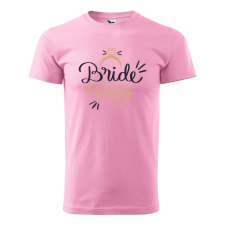 ZSONA DEKOR Póló Bride party mintával - Rózsaszín XXXL méretben egyedi ajándék