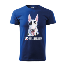 ZSONA DEKOR Póló Bullterrier mintával - Kék XXL méretben egyedi ajándék