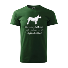 ZSONA DEKOR Póló Bullterrier mintával - Zöld S méretben egyedi ajándék