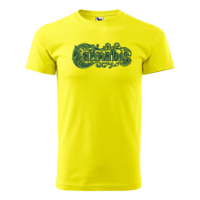 ZSONA DEKOR Póló Cannabis mintával - Sárga S méretben egyedi ajándék