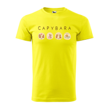 ZSONA DEKOR Póló Capybara mintával - Sárga XXXL méretben egyedi ajándék