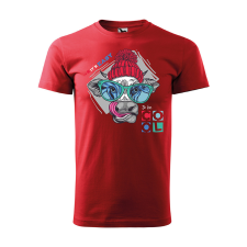 ZSONA DEKOR Póló Cool cow mintával - Piros XXXL méretben ajándéktárgy