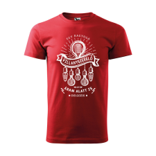 ZSONA DEKOR Póló Egy ragyogó villanyszerelő mintával - Piros S méretben egyedi ajándék