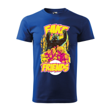 ZSONA DEKOR Póló Fake friends mintával - Kék M méretben egyedi ajándék