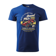 ZSONA DEKOR Póló Formula Car Race mintával - Kék S méretben egyedi ajándék