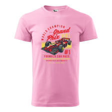 ZSONA DEKOR Póló Formula Car Race mintával - Rózsaszín XXL méretben egyedi ajándék