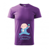 ZSONA DEKOR Póló Hamarosan érkezem fiú mintával - Lila XXL méretben