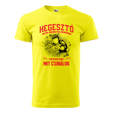 ZSONA DEKOR Póló Hegesztő vagyok mintával - Sárga XXXL méretben egyedi ajándék
